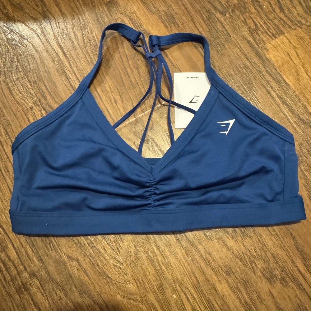 NWT Blue Gymshark sports bra